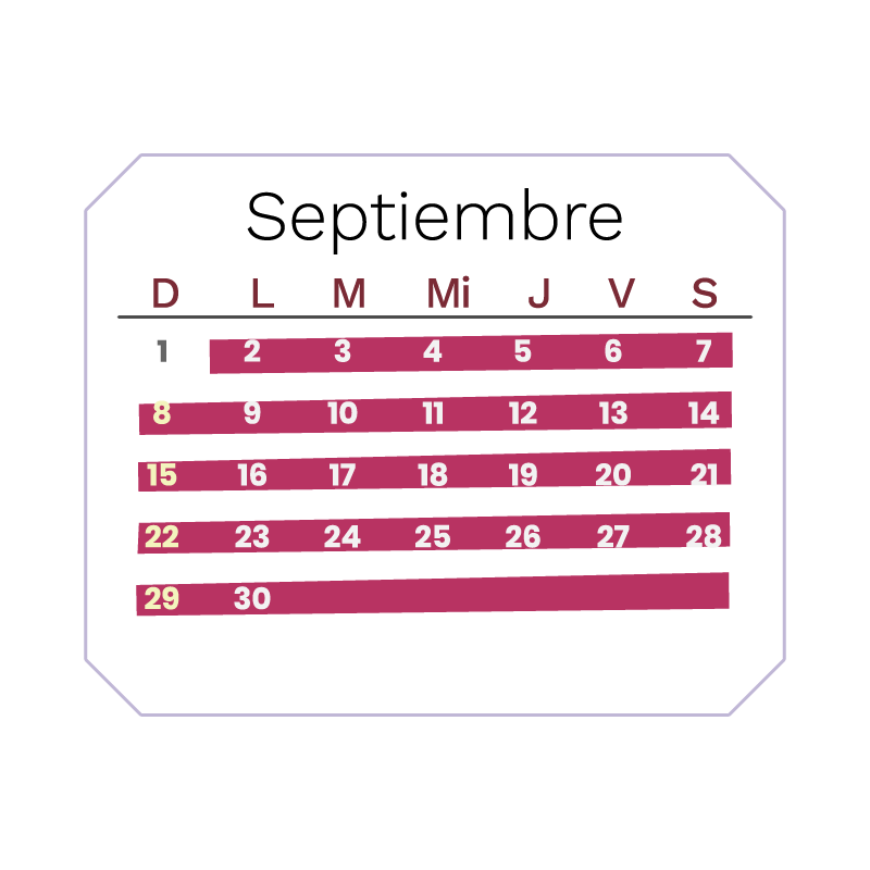 CALENDARIO SEPTIEMBRE